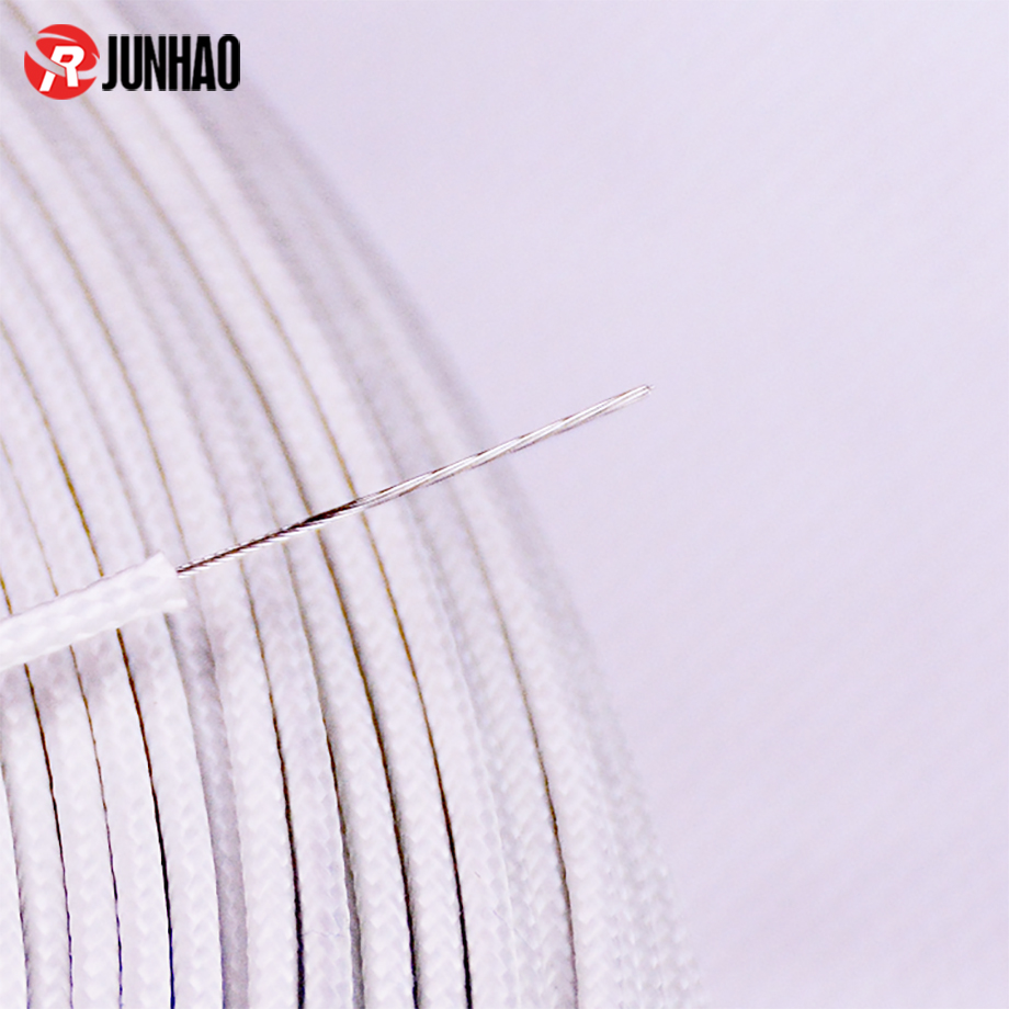 1-200629161250O6 ul 3122 AWG 26 Fiberglass Braided Sheath Flexible Silicone Rubber Electric Wire 2