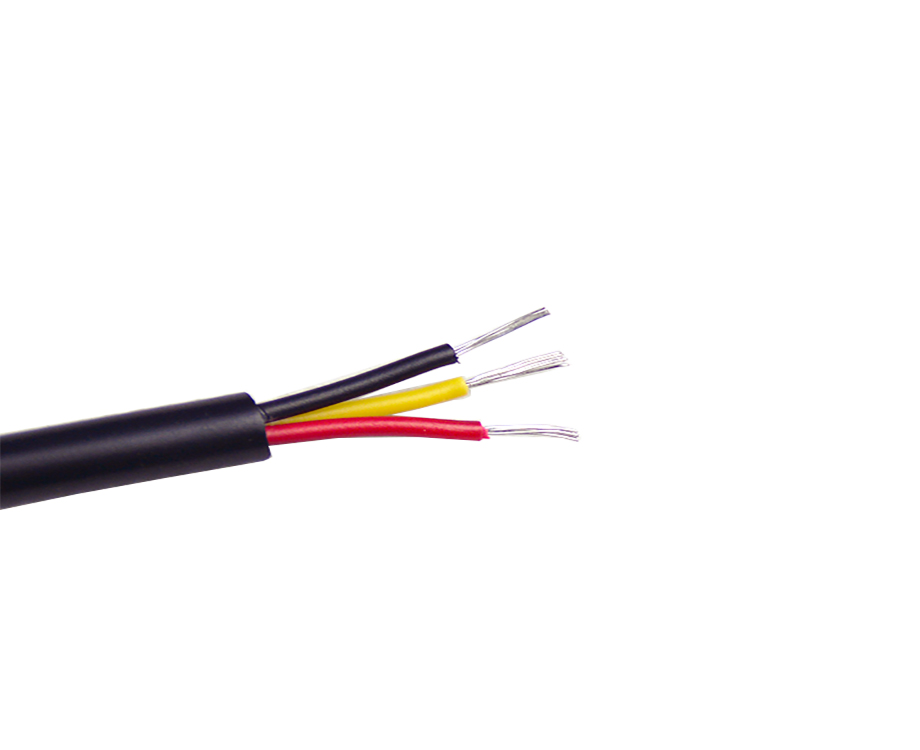 1-200P5153325A5 Stranded 24 awg 3 Core PVC Coated PVC Insulation Cable 3