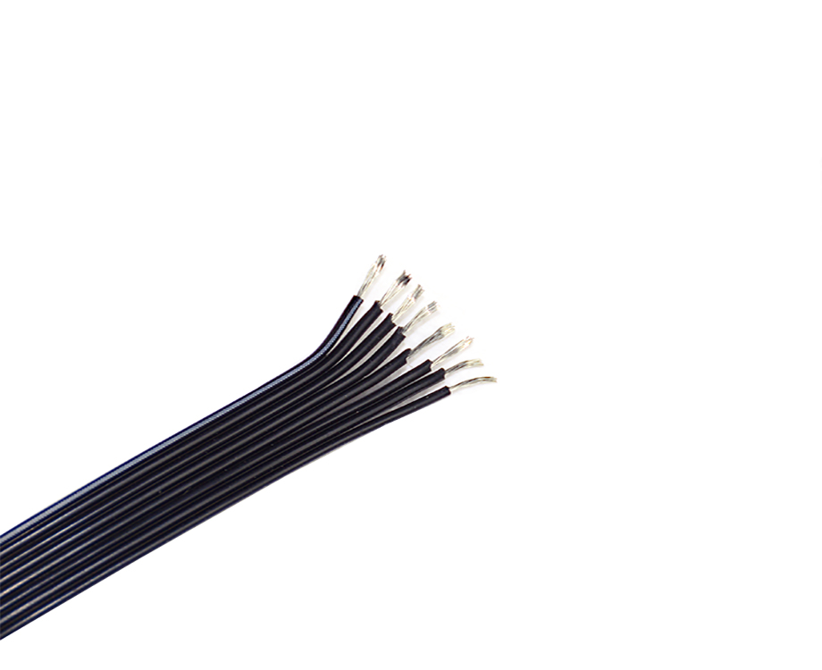  8 Pin Silicone Rubber Flat Ribbon Cable 24 awg  3